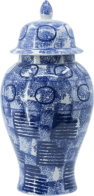 Ifan II Blue Ginger Jar, Large