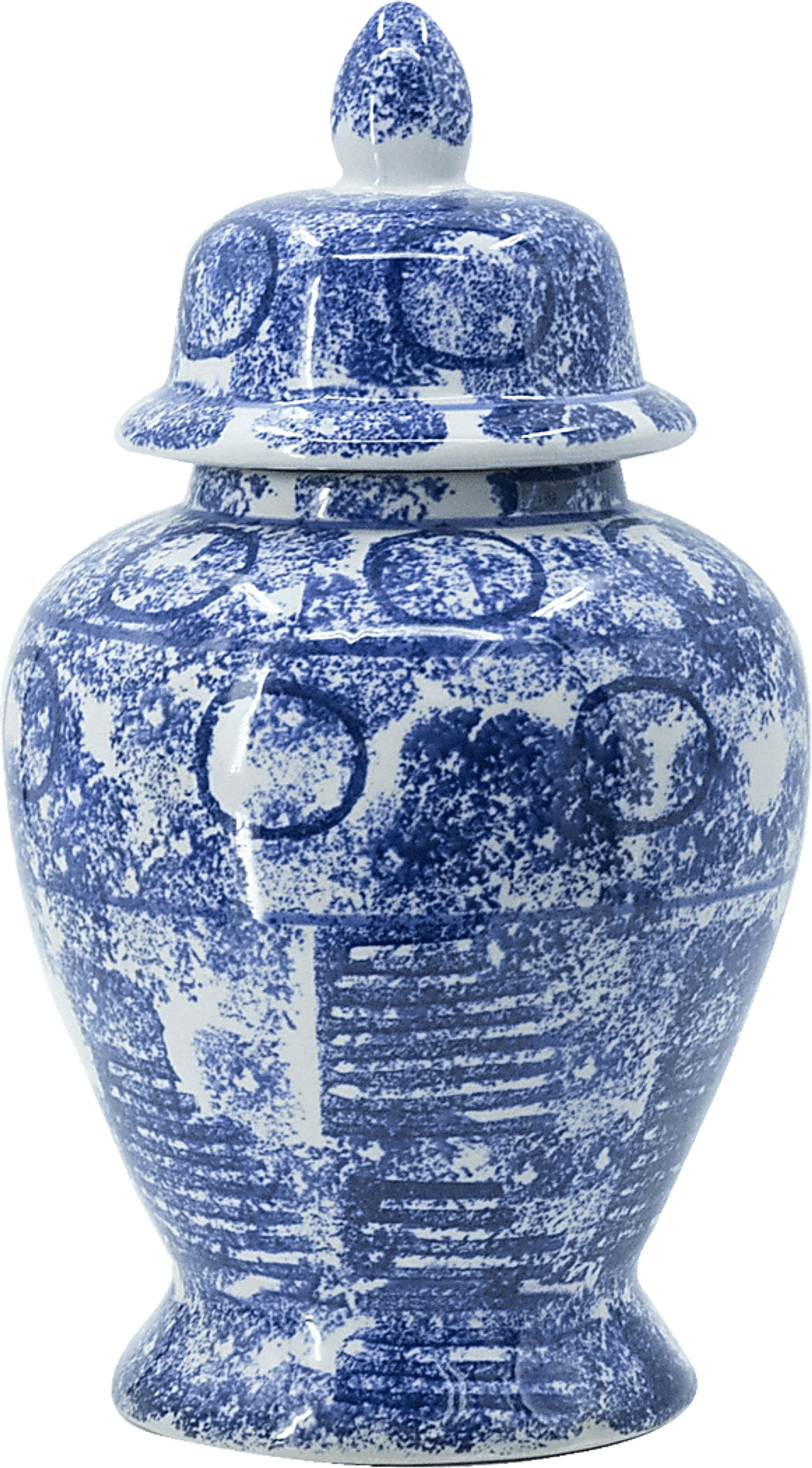 Ifan II Blue Ginger Jar, Small - Image 1