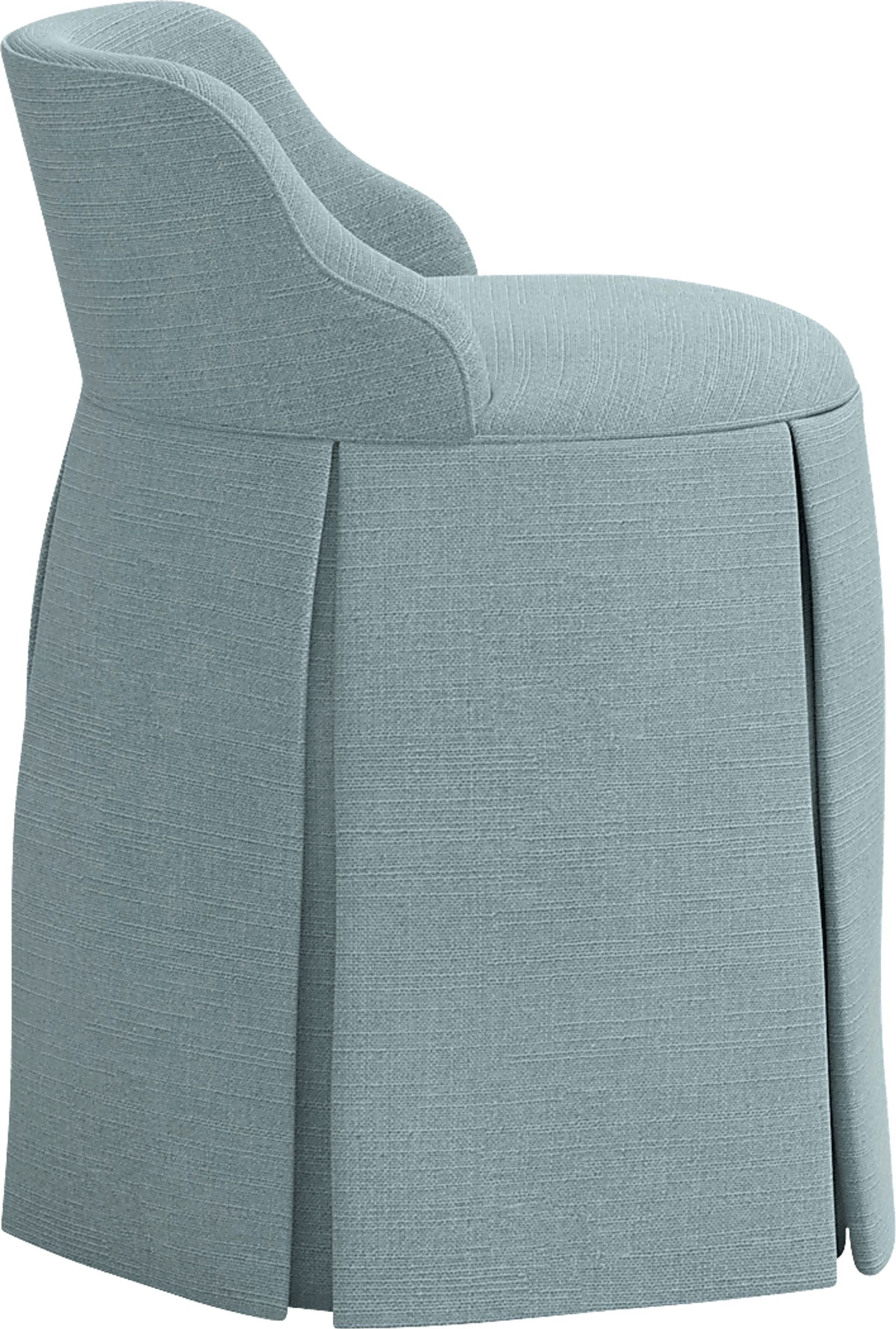 Ifanna Blue Skirted Vanity Chair - Image 4