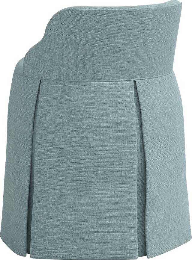 Ifanna Blue Skirted Vanity Chair - Thumbnail - Image 5