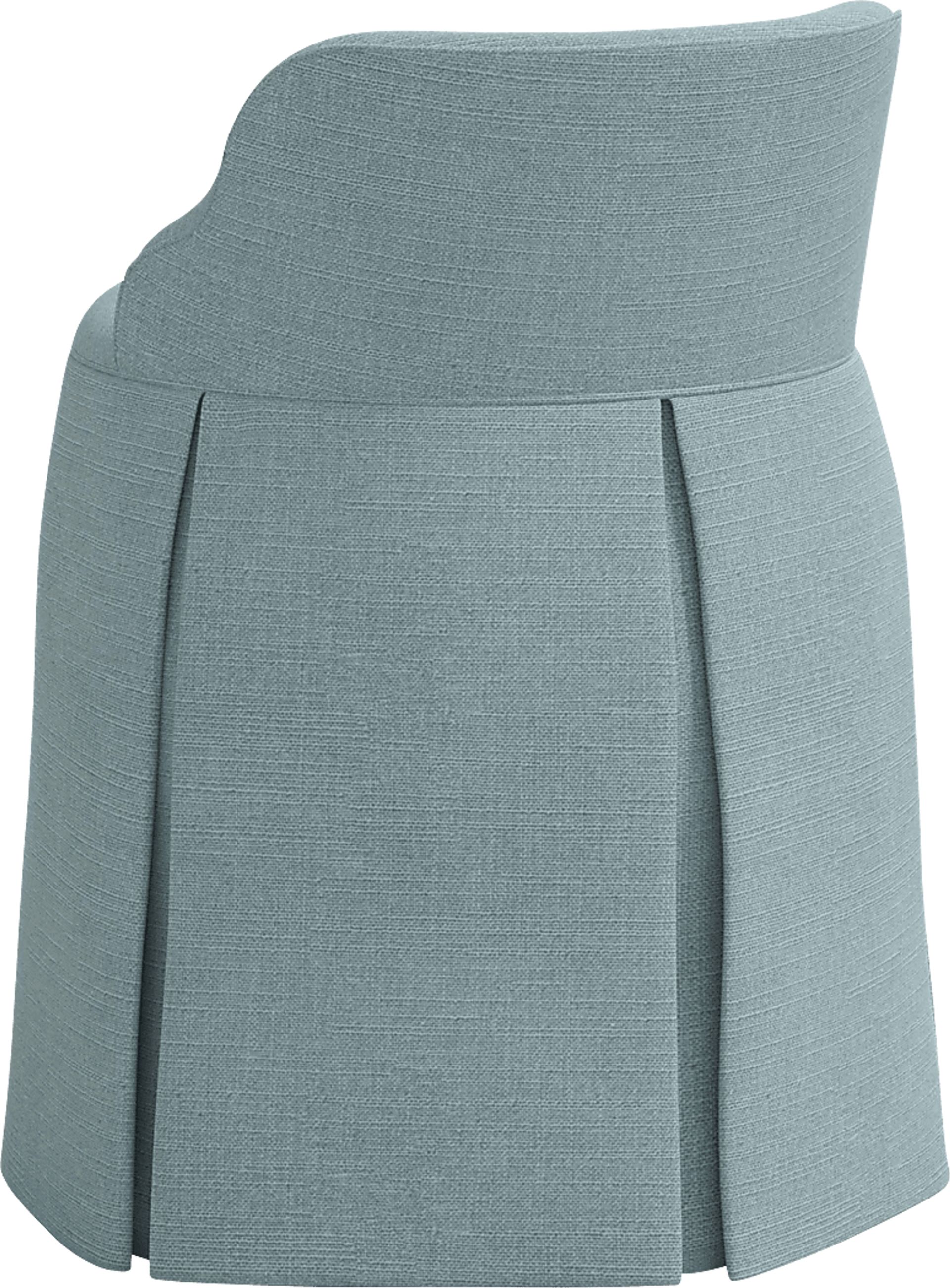 Ifanna Blue Skirted Vanity Chair - Image 5