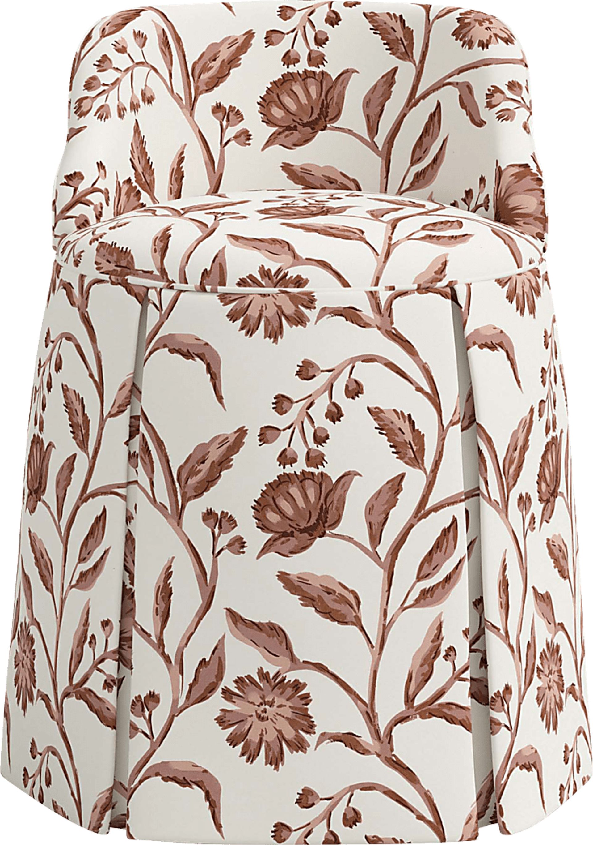 Ifanna Cream Skirted Vanity Chair - Image 4