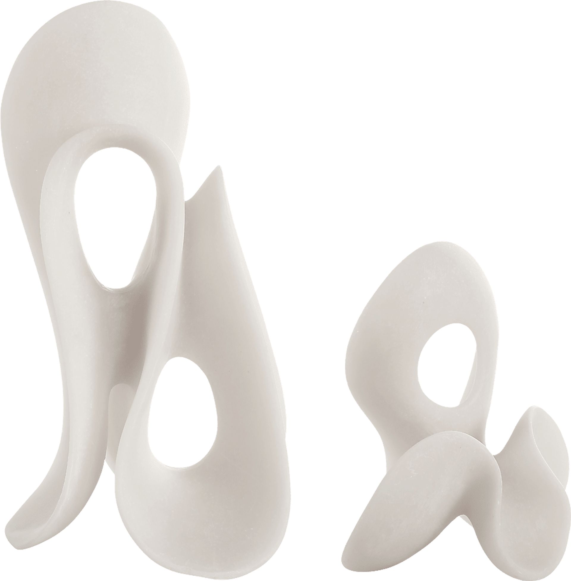 Iglu White Sculpture, Set of 2 - Image 5