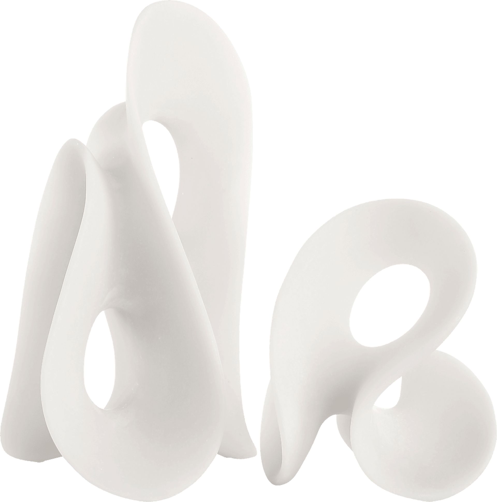 Iglu White Sculpture, Set of 2 - Image 1