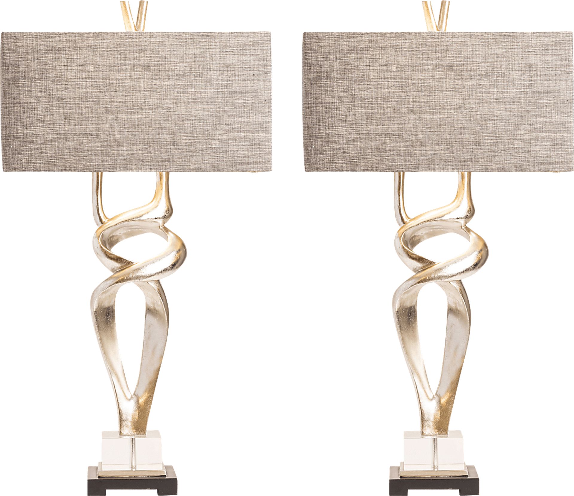 Ignacio Street Silver Table Lamps, Set of 2 - Image 1