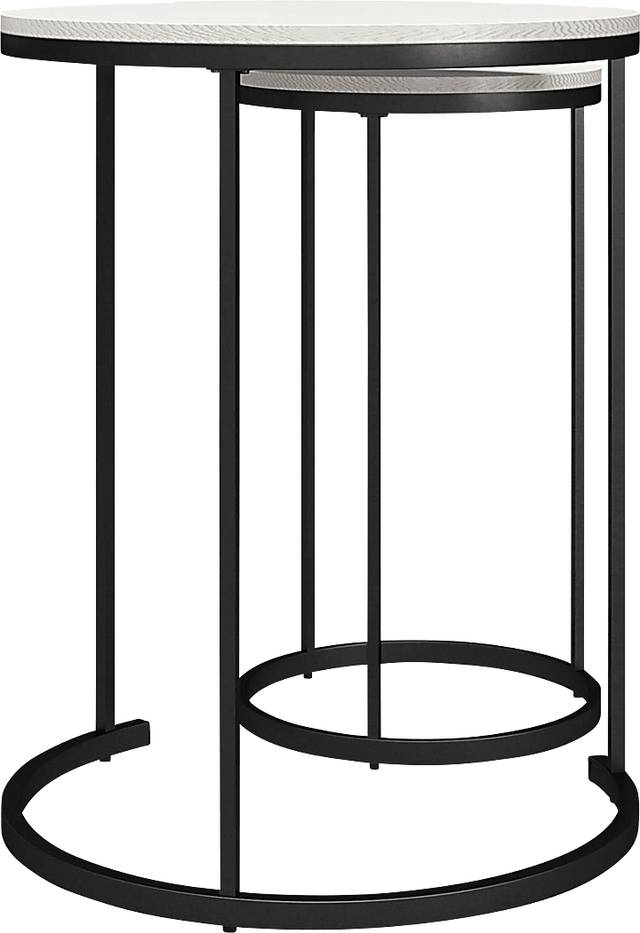 Ignatz Ivory Nesting Cocktail and End Table, Set of 4 - Thumbnail - Image 8
