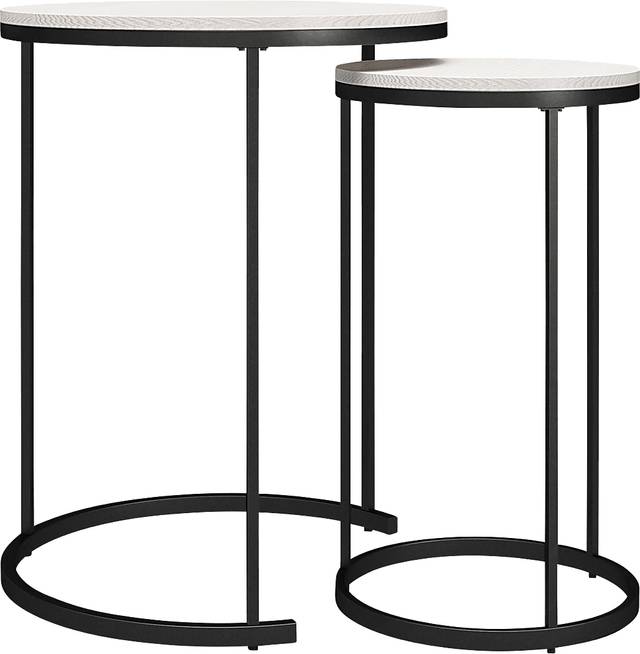 Ignatz Ivory Nesting Cocktail and End Table, Set of 4 - Thumbnail - Image 10