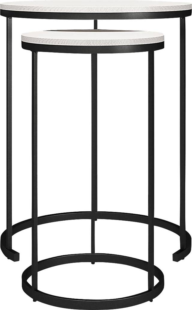 Ignatz Ivory Nesting Cocktail and End Table, Set of 4 - Thumbnail - Image 11