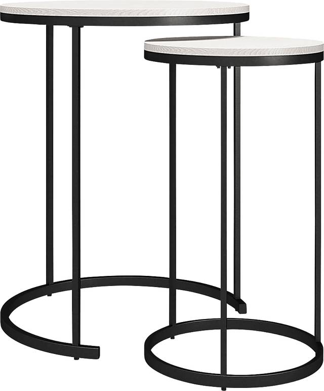 Ignatz Ivory Nesting Cocktail and End Table, Set of 4 - Thumbnail - Image 7