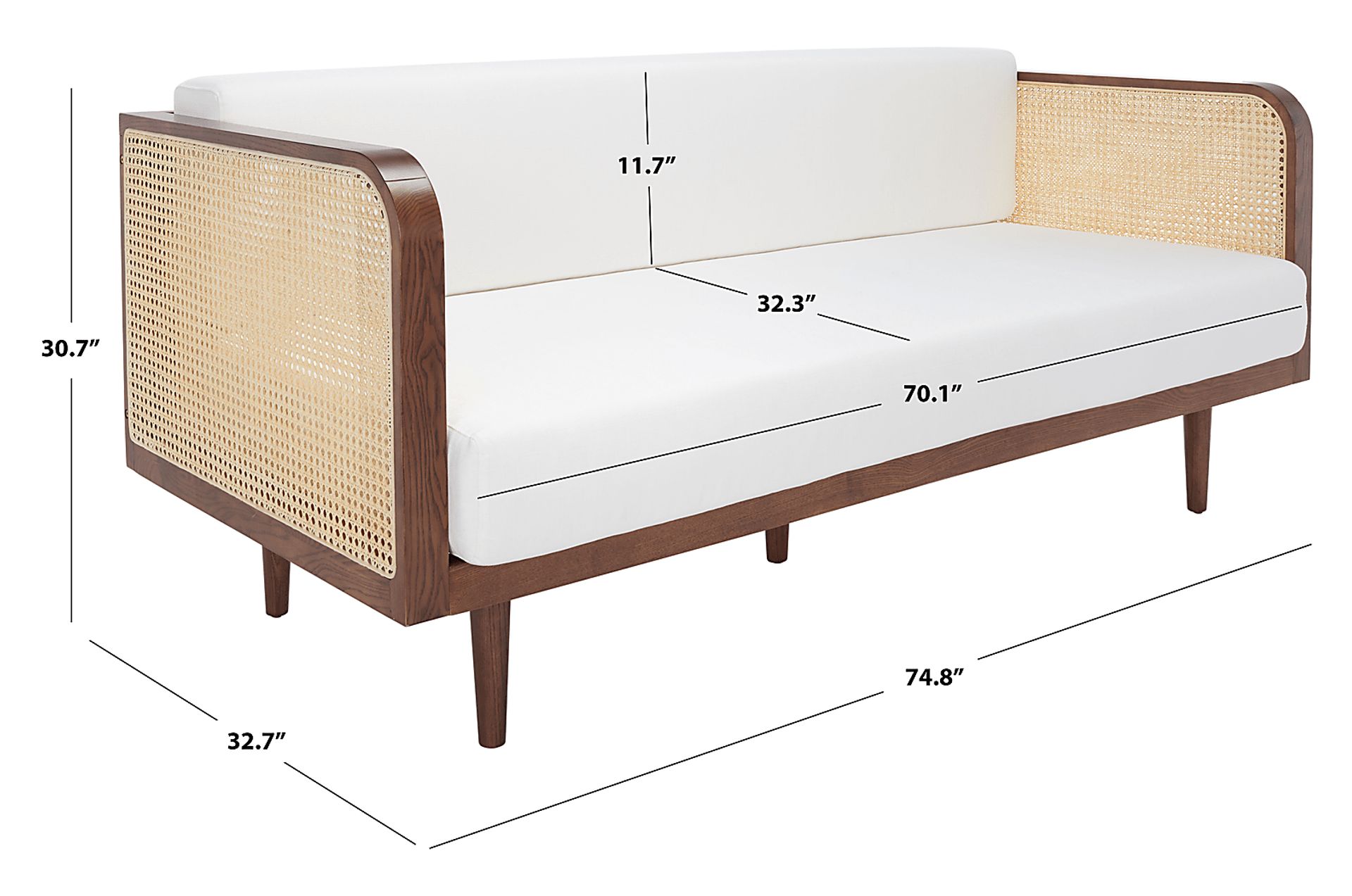 Ikeena Brown Daybed - Image 2