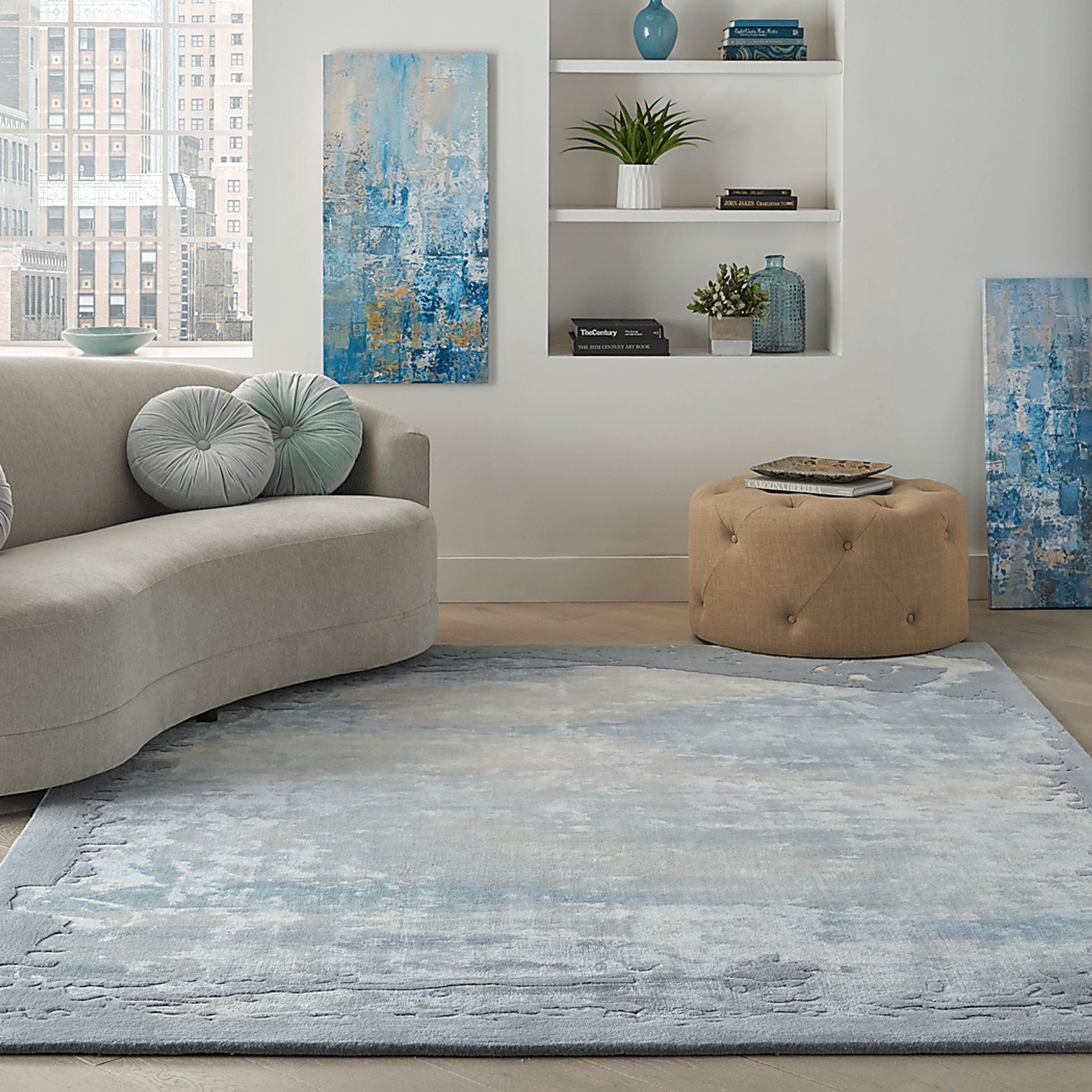 Vawix Seafoam/Silver 7'9 x 9'9 Rug - Image 2