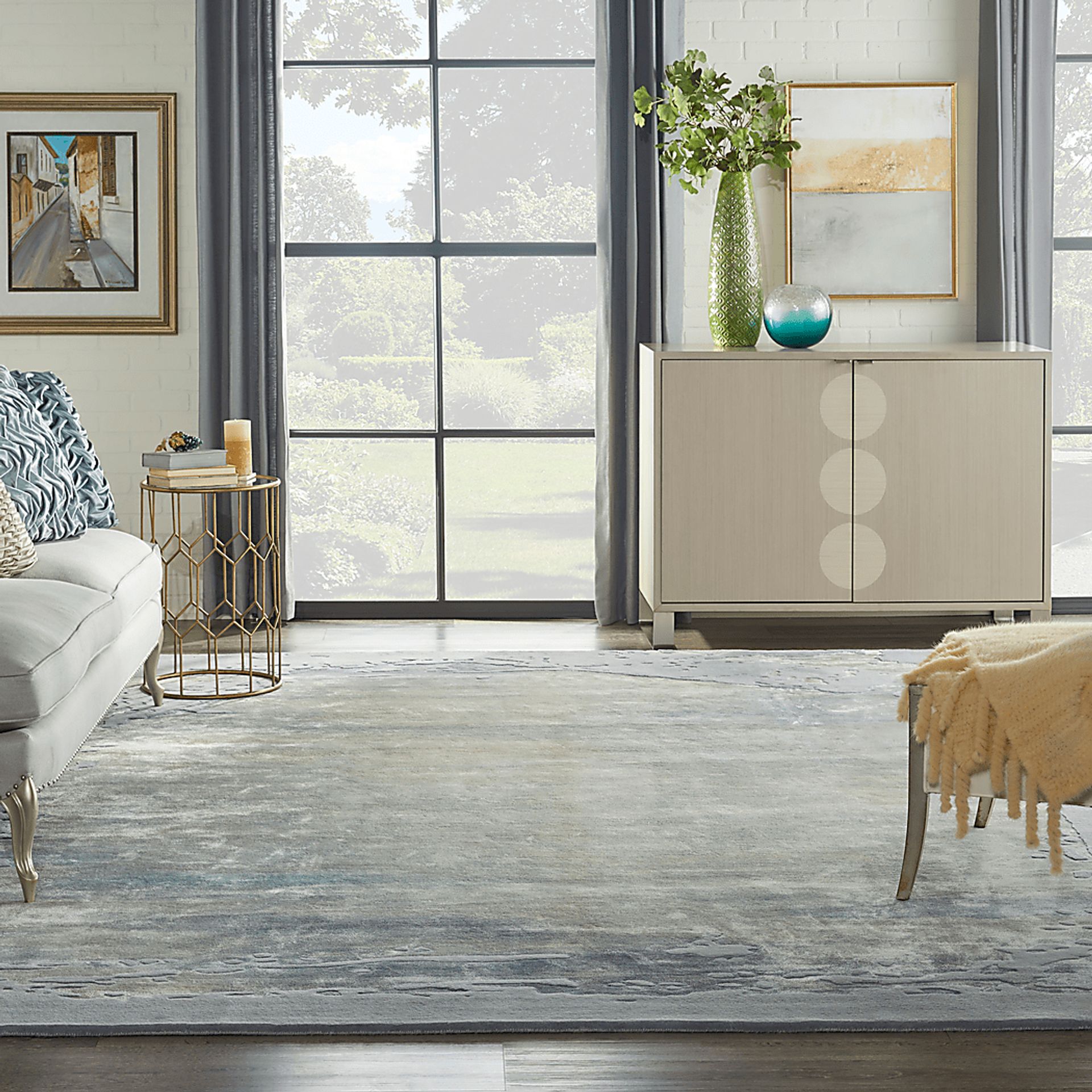 Vawix Seafoam/Silver 8'6 x 11'6 Rug - Image 2