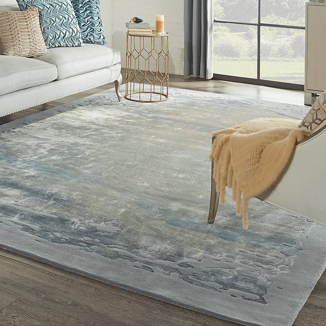 Vawix Seafoam/Silver 8'6 x 11'6 Rug - Thumbnail - Image 6