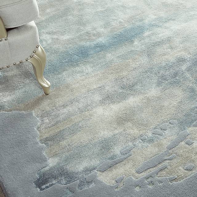 Vawix Seafoam/Silver 8'6 x 11'6 Rug - Thumbnail - Image 7