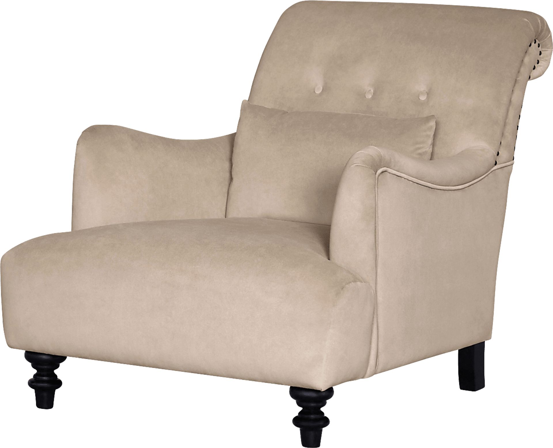 Ikruka Beige Accent Chair - Image 1