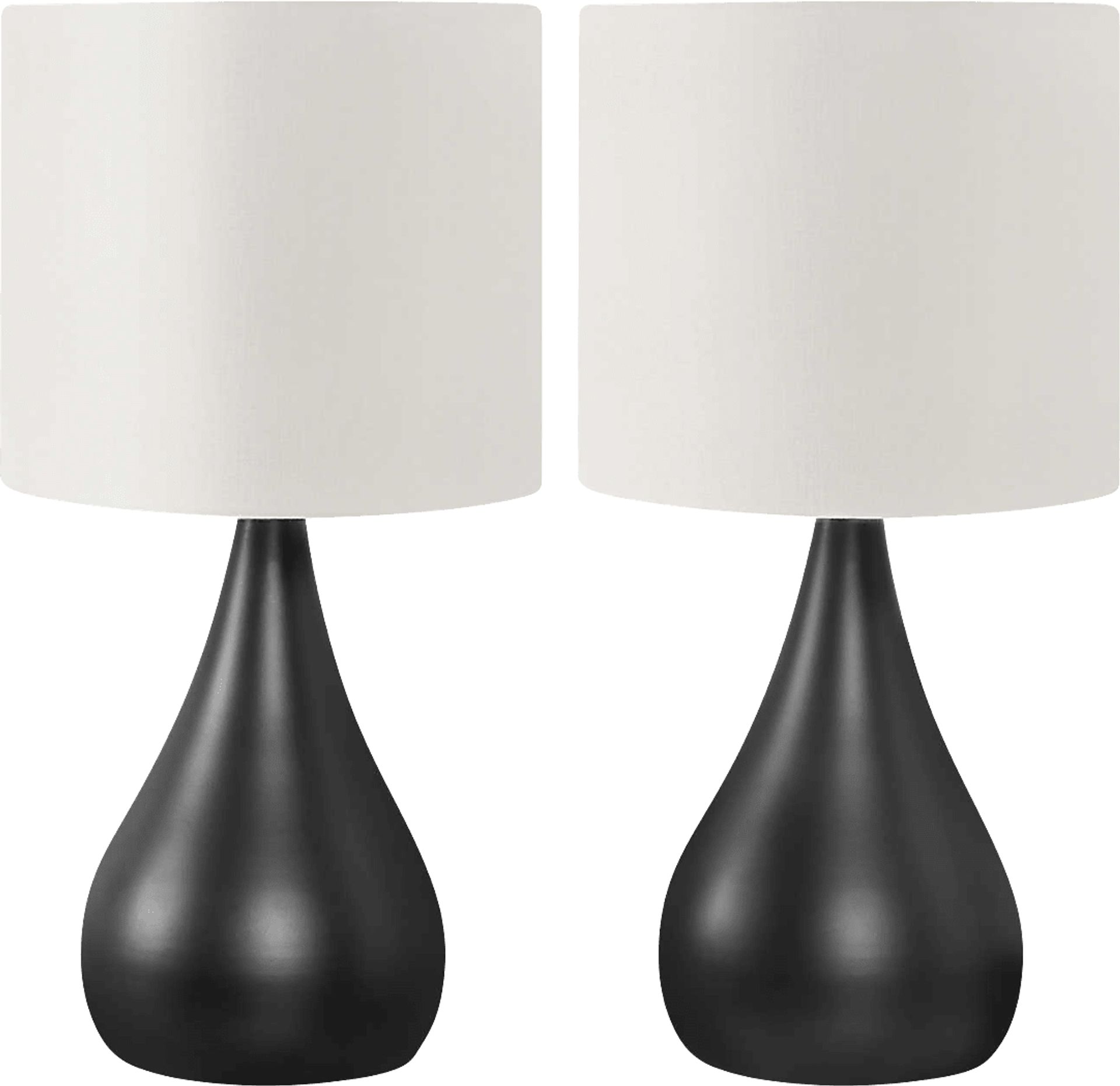 Iliad Point Black Lamp, Set of 2 - Image 1