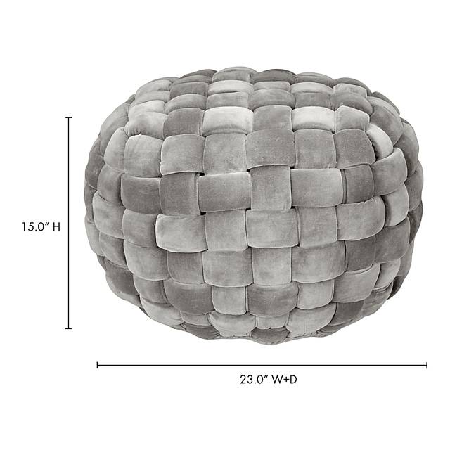 Illion Gray Pouf - Thumbnail - Image 5