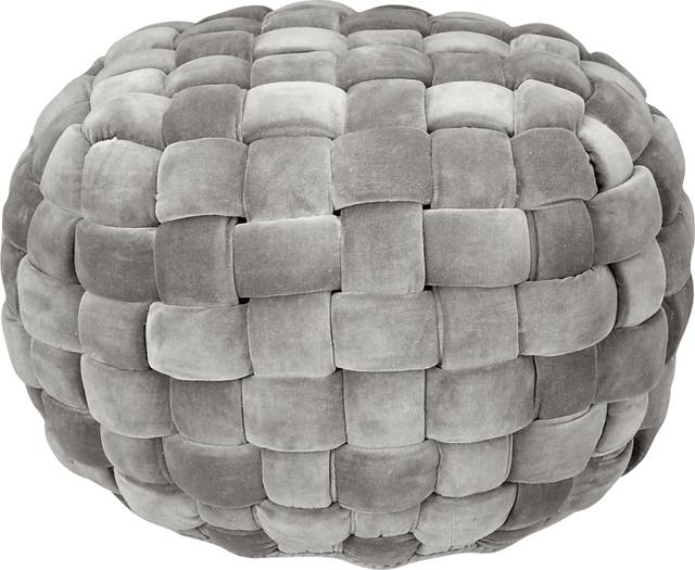 Illion Gray Pouf - Thumbnail - Image 1