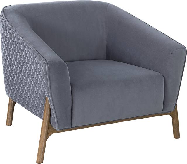 Illyan Gray Accent Chair - Thumbnail - Image 1