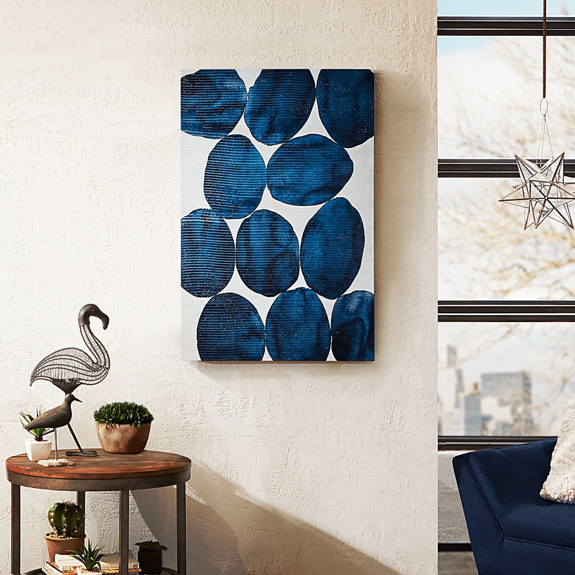 Imhoff Blue Gel Coated Painted Puzzle Canvas - Image 4