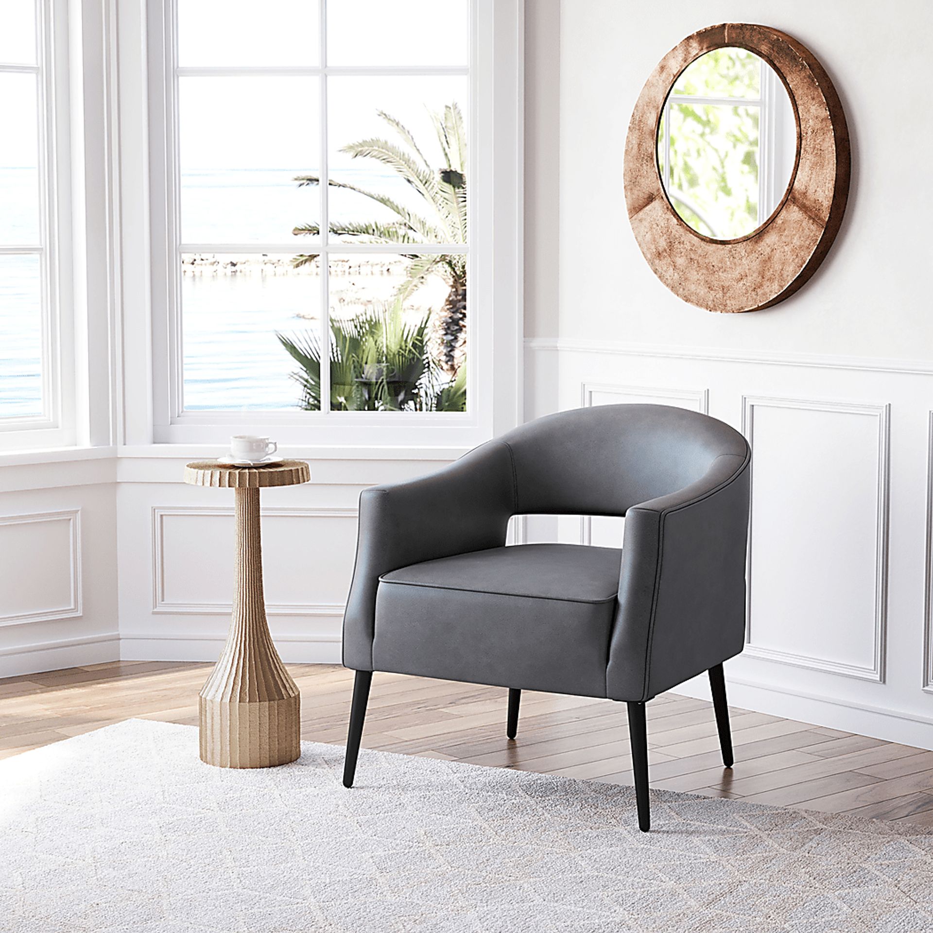 Imlach Gray Accent Chair - Image 2