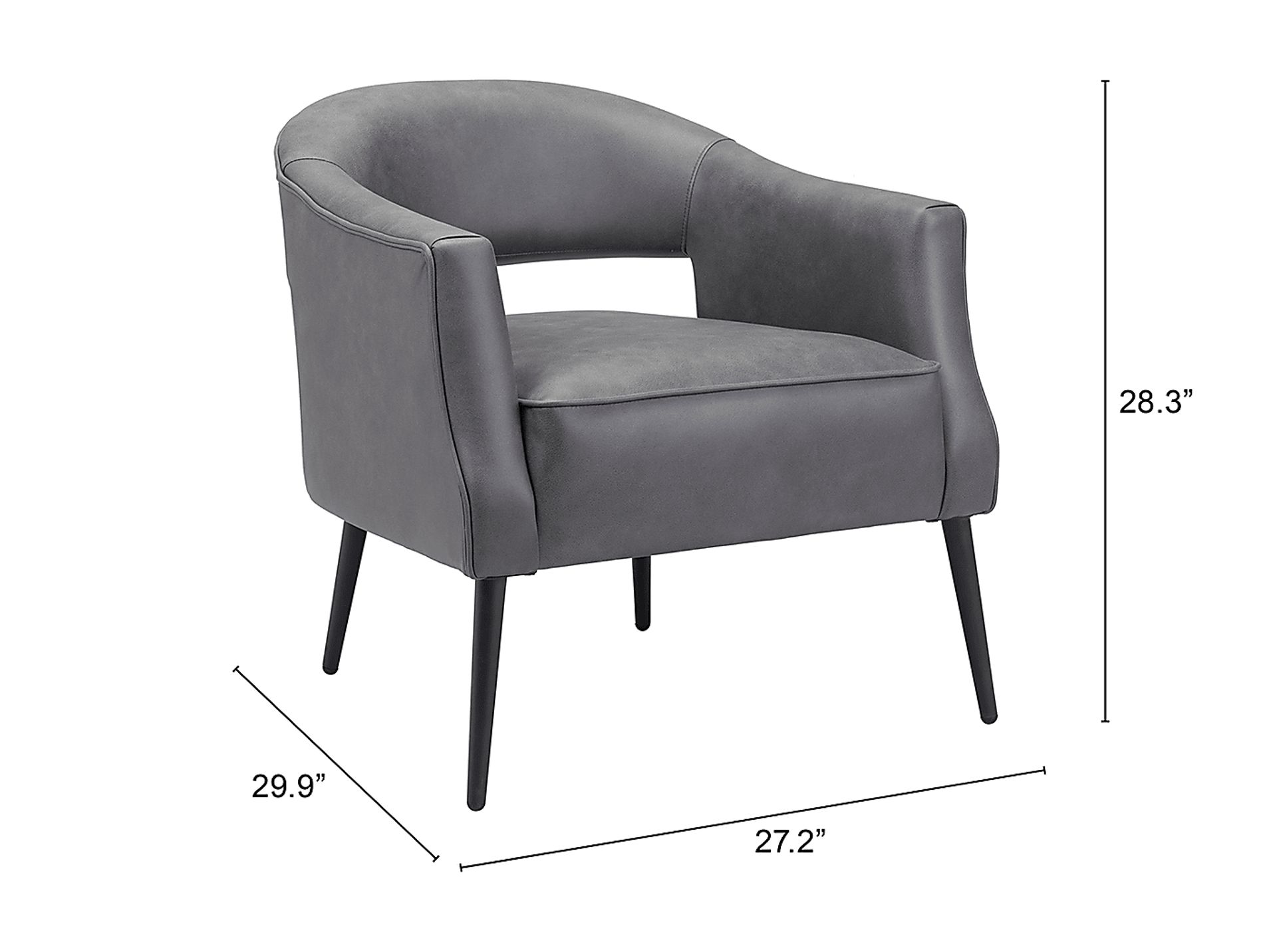 Imlach Gray Accent Chair - Image 9