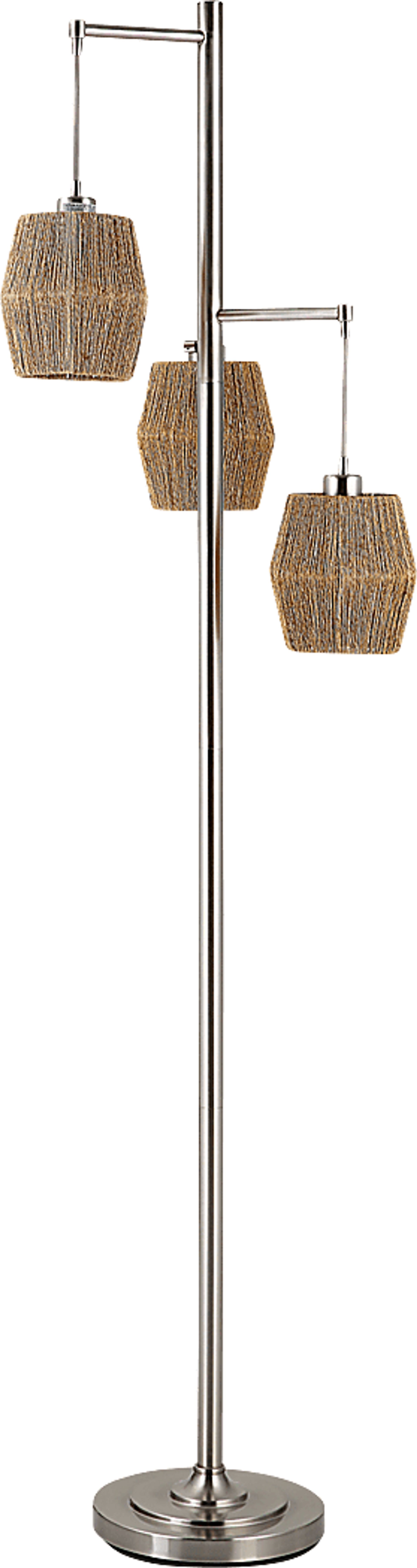 Imlay Creek Nickel Floor Lamp - Image 1