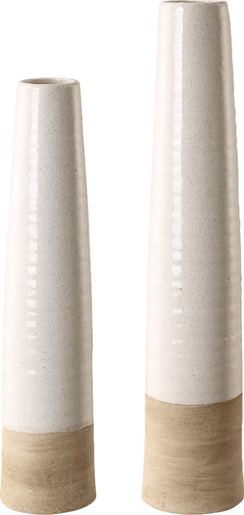 Imoblus White Vase, Set of 2