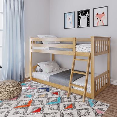 Kids Imonie Beige Twin/Twin Low Bunk Bed