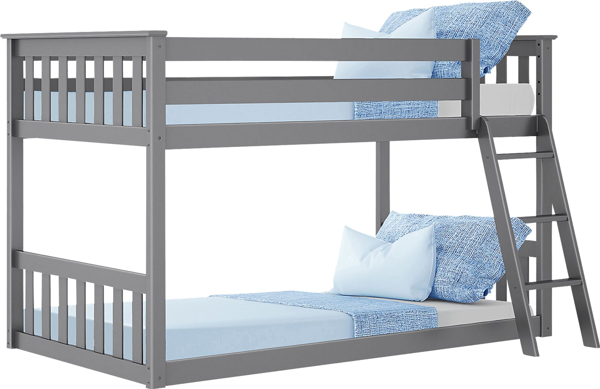 Kids Imonie Gray Twin/Twin Low Bunk Bed - Image 4