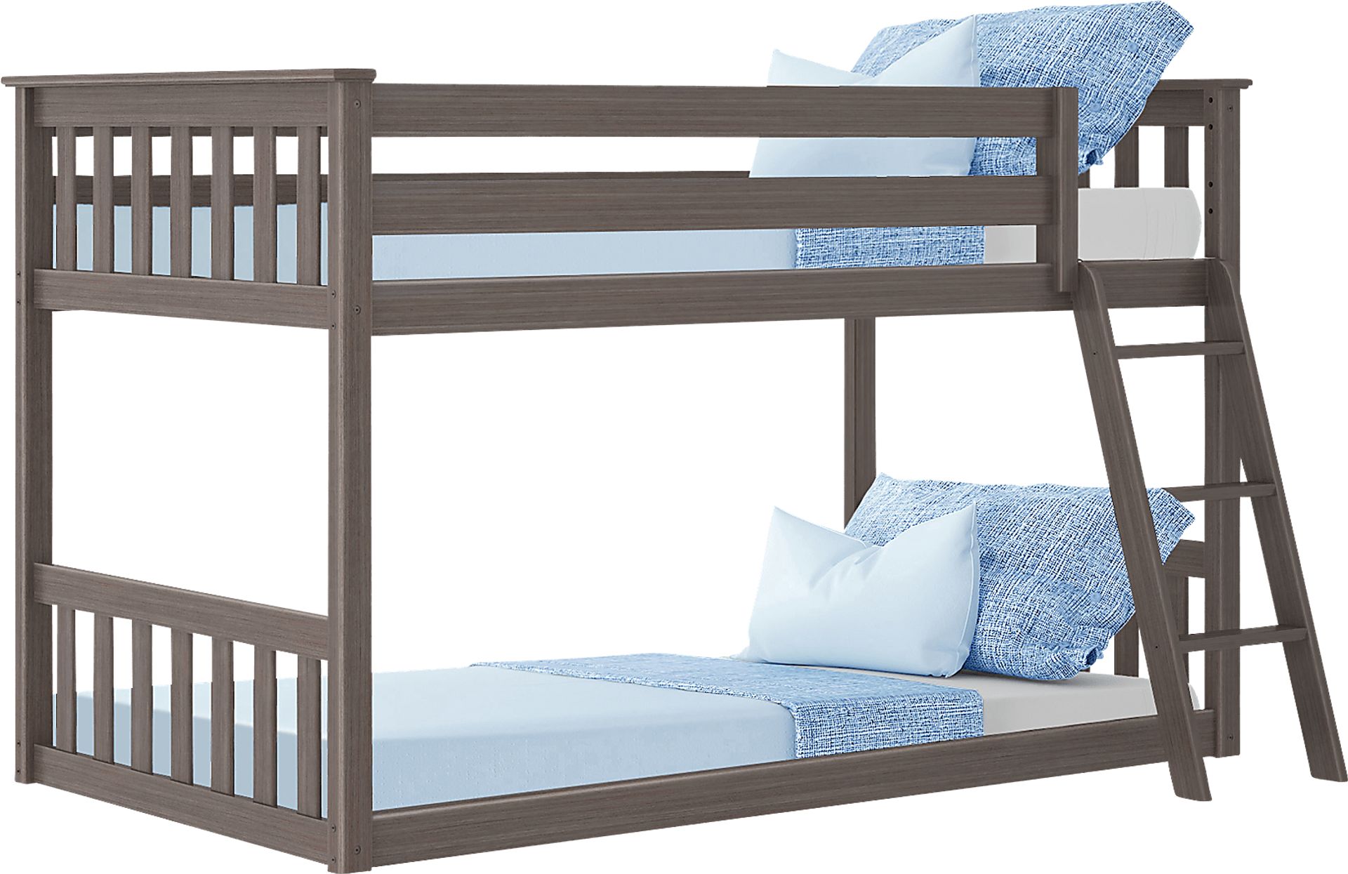 Kids Imonie Gray Twin/Twin Low Loft Bunk Bed - Image 6