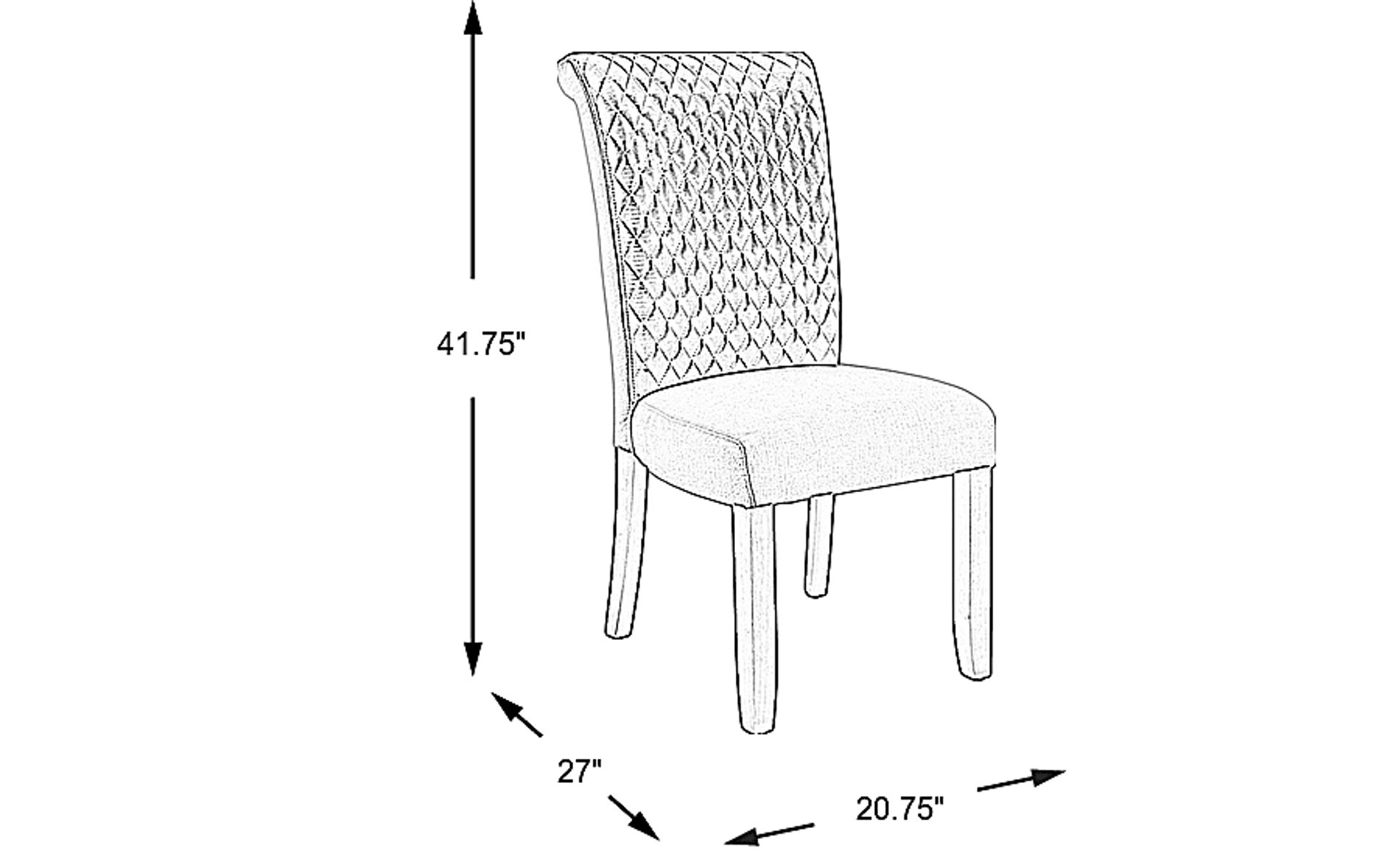Dimension Image. Please refer to the Dimension Tab on this page for dimension details.