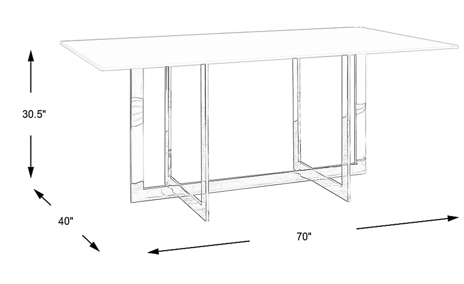 Dimension Image. Please refer to the Dimension Tab on this page for dimension details.