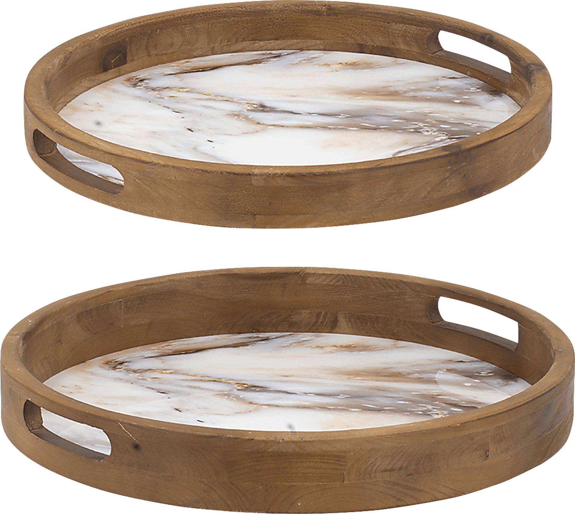 Impisi Brown Tray, Set of 2 - Image 1