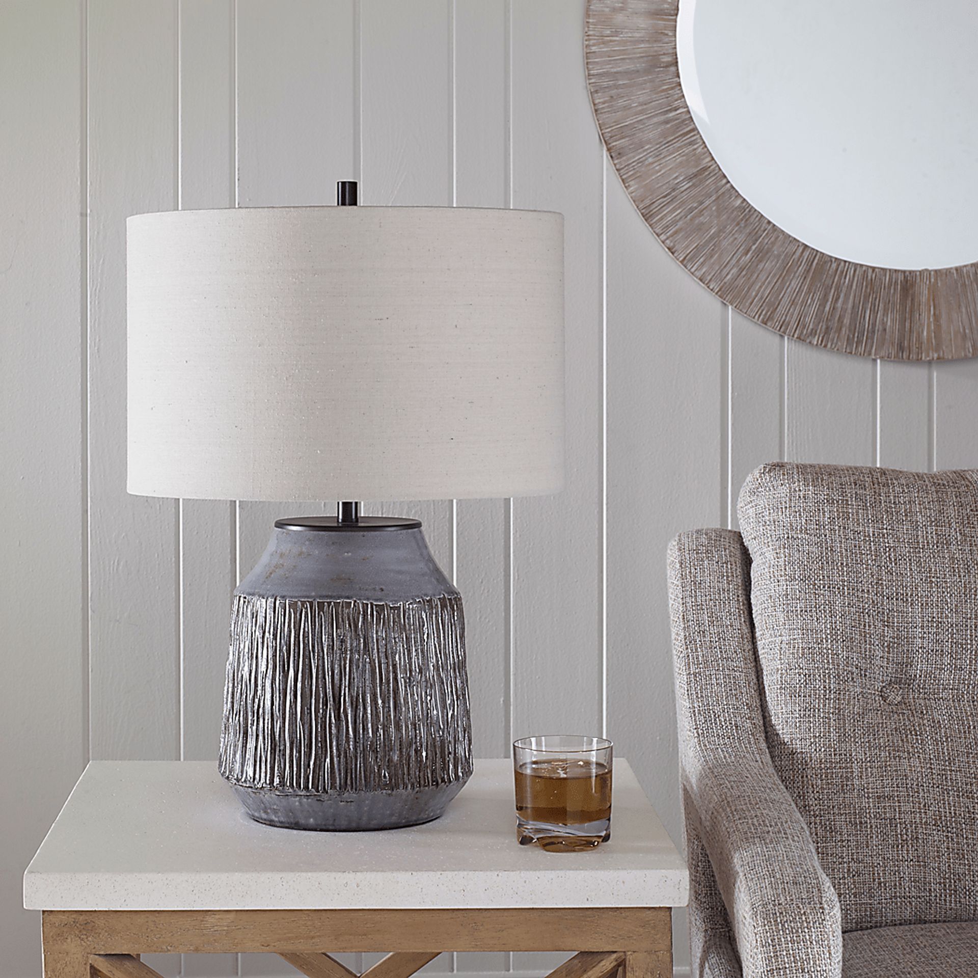 Inagua Loop Gray Lamp - Image 2
