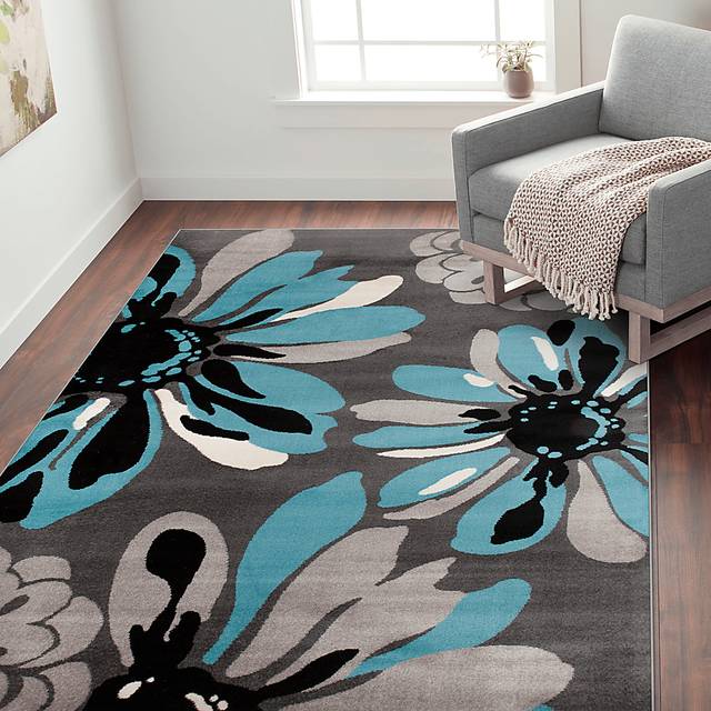 Inanor Blue 5'3 x 7'3 Rug - Thumbnail - Image 2