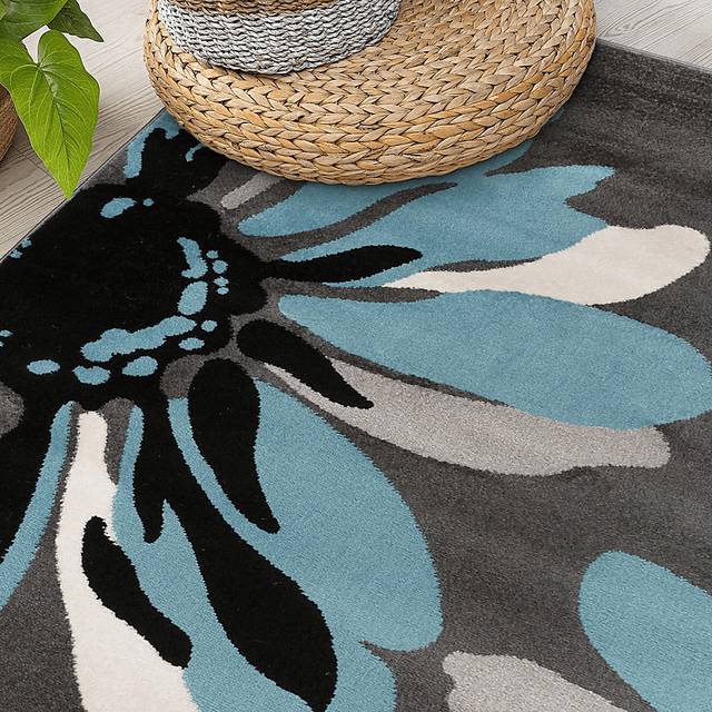 Inanor Blue 5'3 x 7'3 Rug - Thumbnail - Image 6