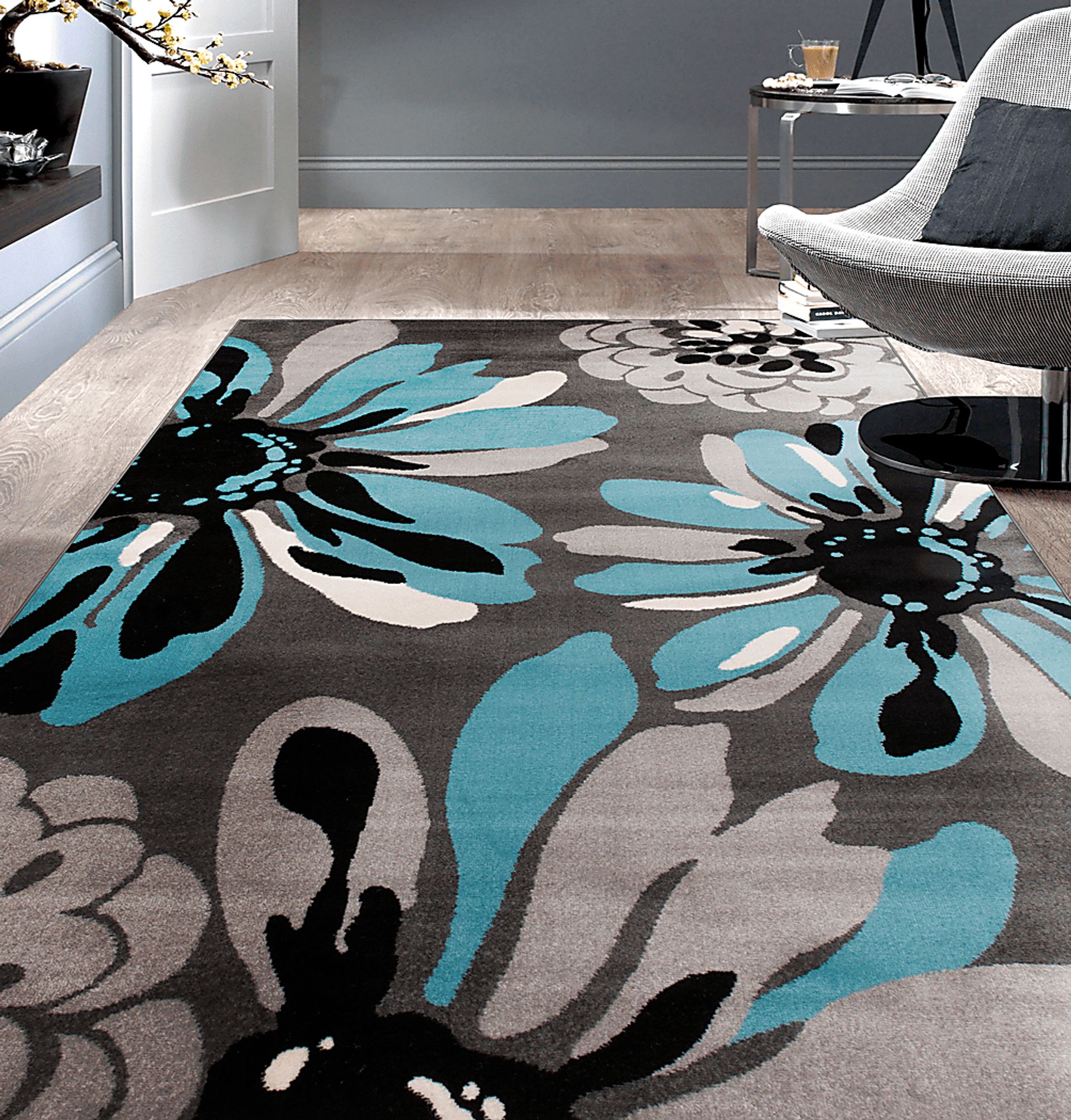 Inanor Blue 7'10 x 10'2 Rug - Image 3