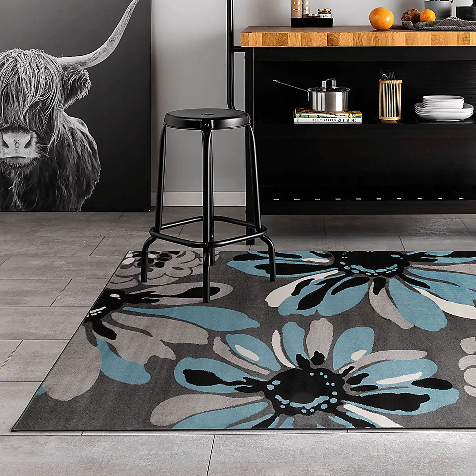 Inanor Blue 7'10 x 10'2 Rug - Image 5