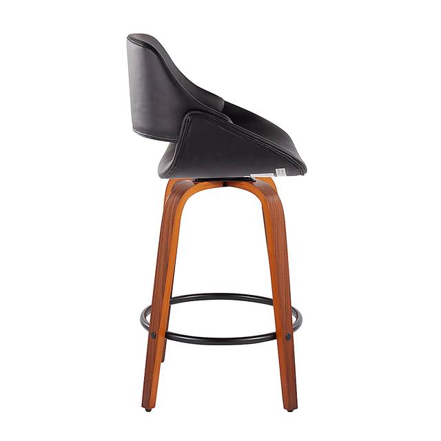 Inaran I Black Counter Height Stool, Set of 2 - Thumbnail - Image 3
