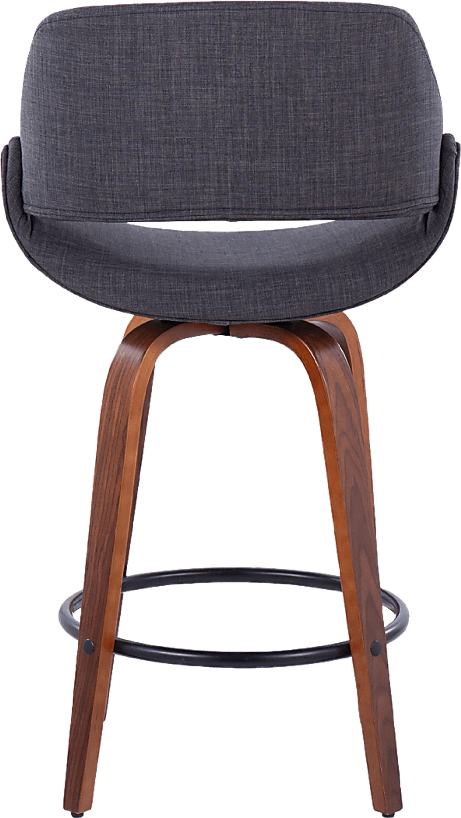 Inaran I Charcoal Swivel Counter Height Stool, Set of 2 - Image 5