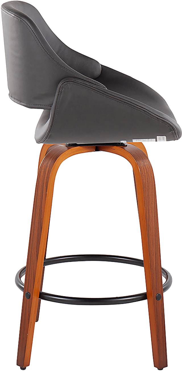 Inaran I Gray Counter Height Stool, Set of 2 - Thumbnail - Image 3