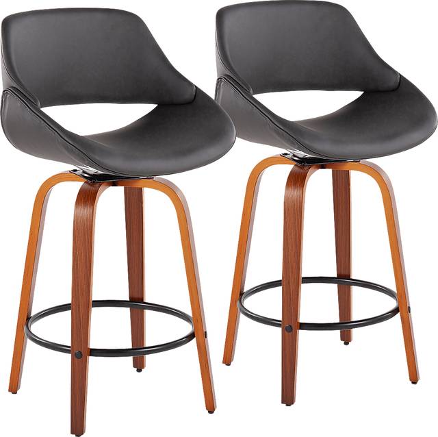 Inaran I Gray Counter Height Stool, Set of 2 - Thumbnail - Image 1