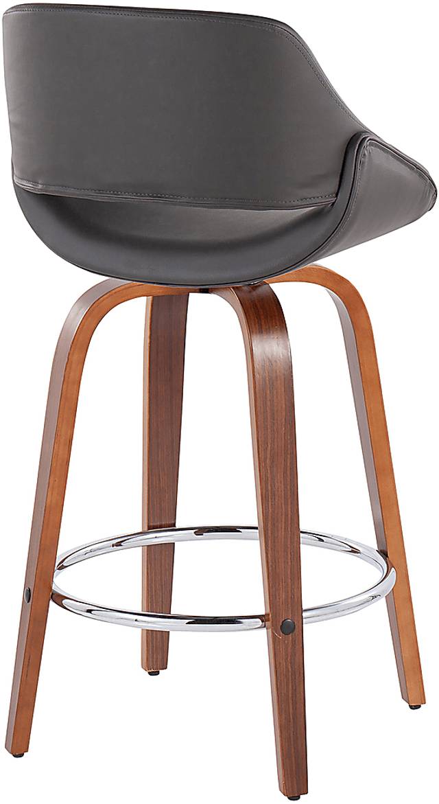 Inaran II Gray Counter Height Stool, Set of 2 - Thumbnail - Image 4