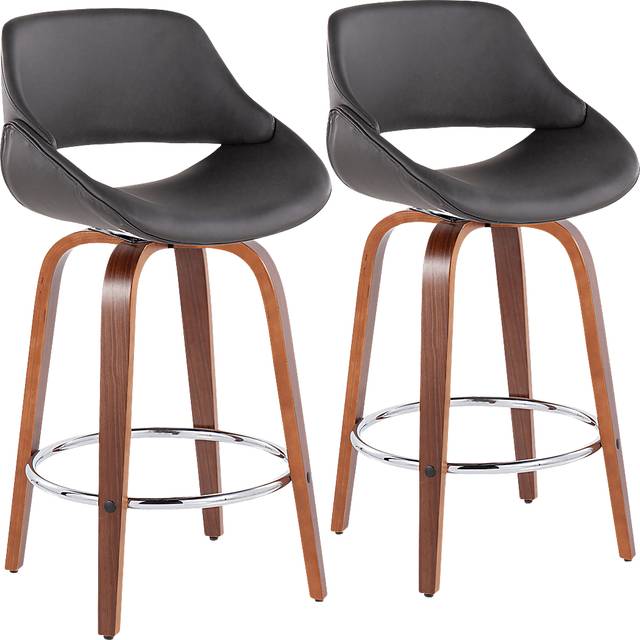 Inaran II Gray Counter Height Stool, Set of 2 - Thumbnail - Image 1