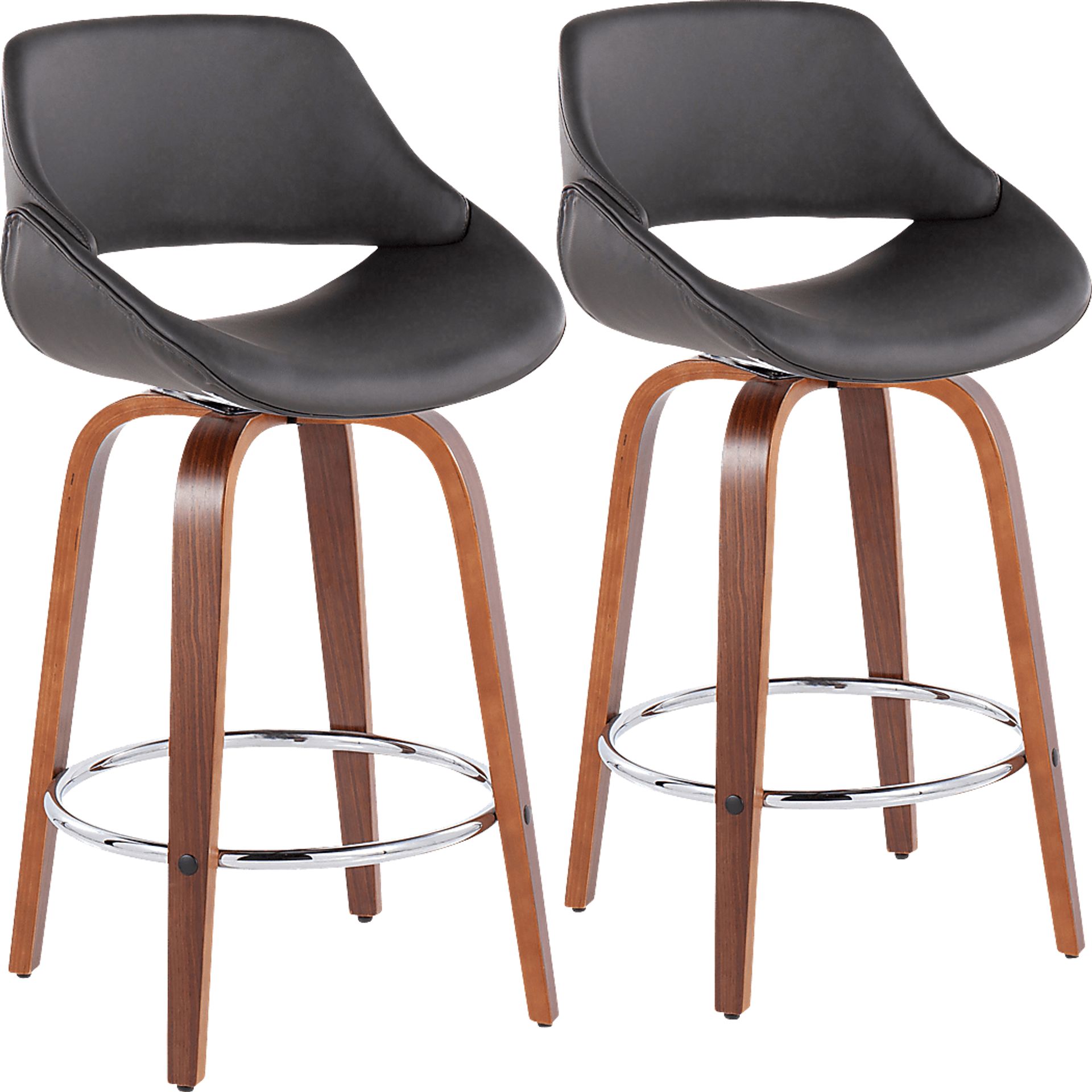 Inaran II Gray Counter Height Stool, Set of 2 - Image 1