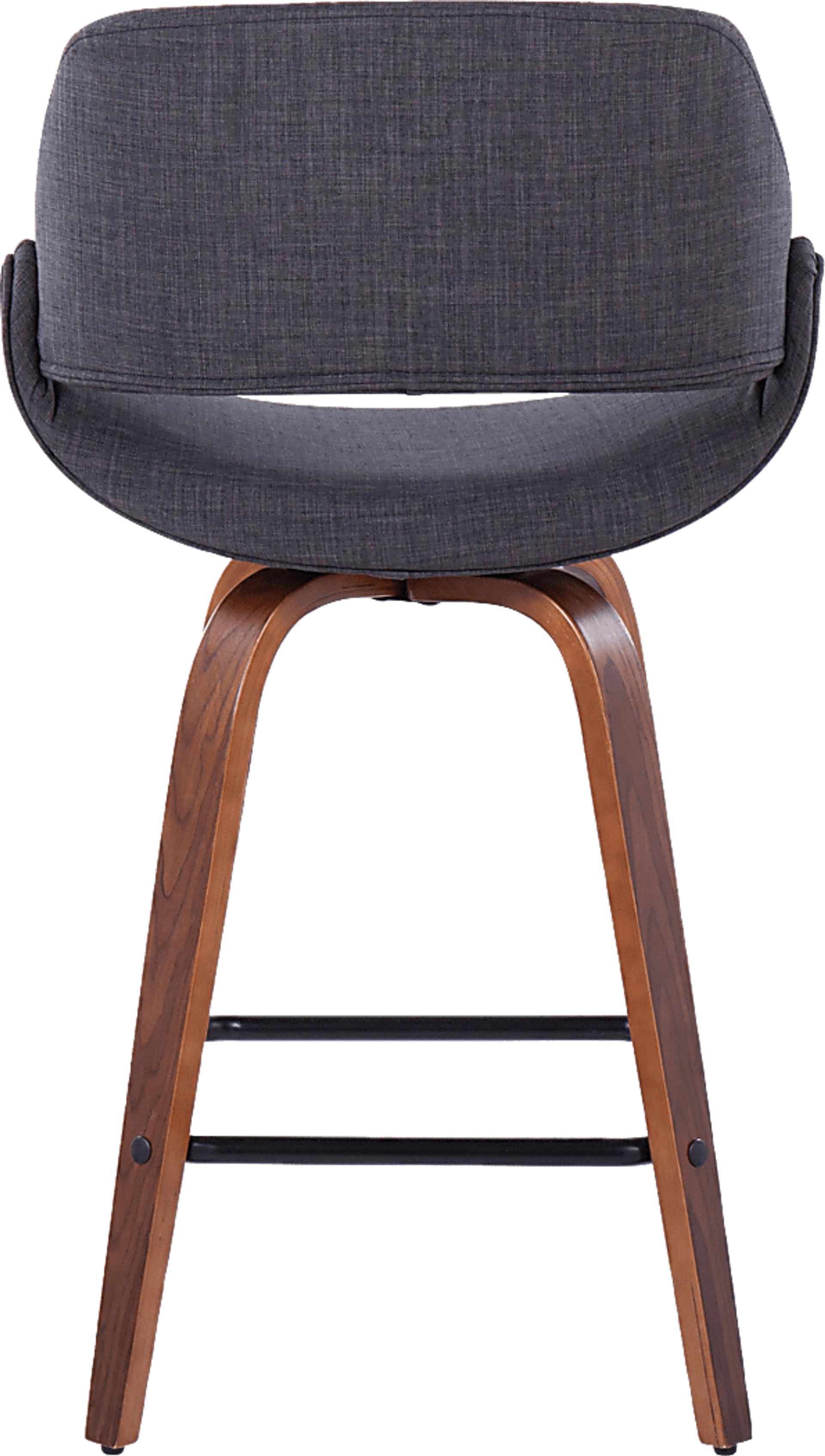 Inaran III Charcoal Swivel Counter Height Stool, Set of 2 - Image 5