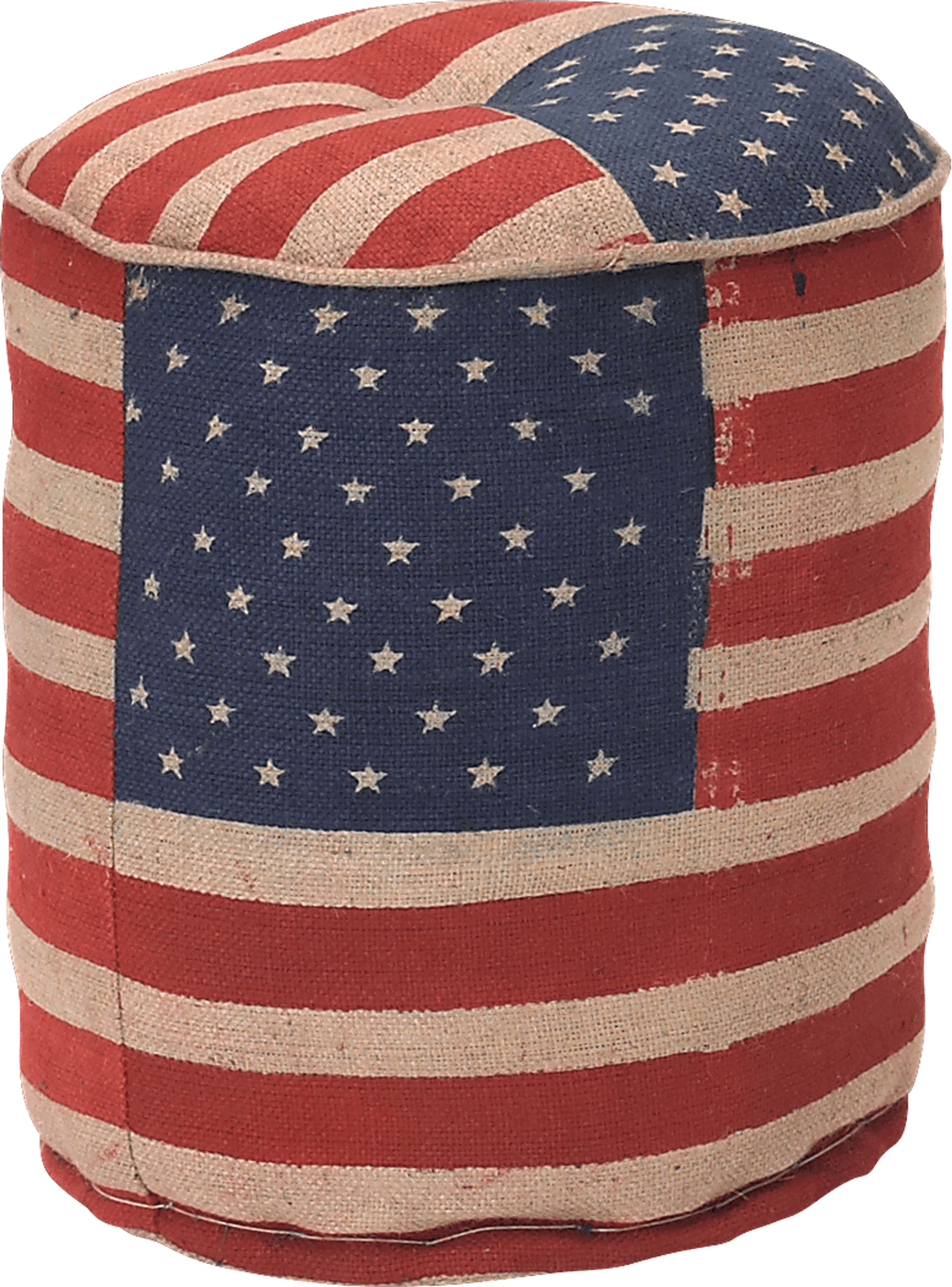 Independent Lane Red Pouf - Image 1