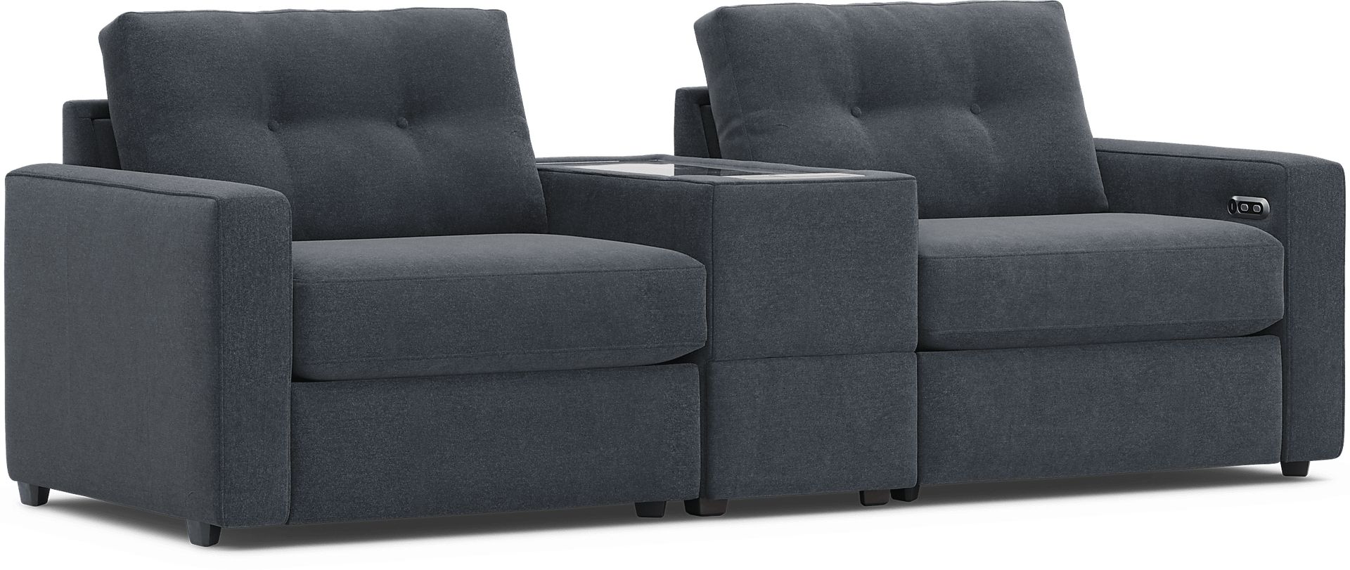 Indigo 3 Pc Power Reclining ModularOne with Media Console - Image 3