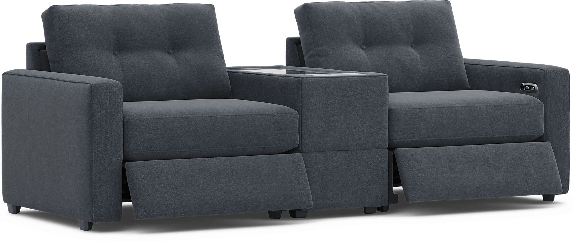 Indigo 3 Pc Power Reclining ModularOne with Media Console - Image 1